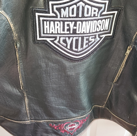 Black Leather Motorcycle Jacket Genuine Leather Fitted - Picture 4 of 11